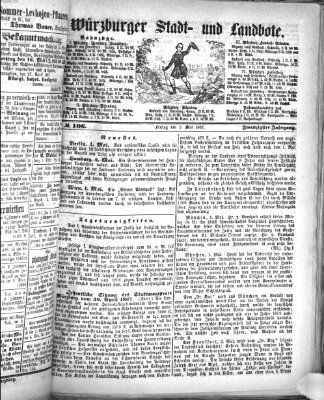 Würzburger Stadt- und Landbote Freitag 3. Mai 1867