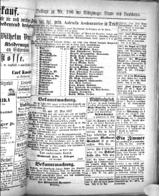 Würzburger Stadt- und Landbote Freitag 3. Mai 1867