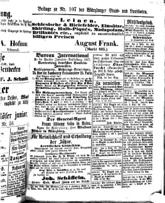 Würzburger Stadt- und Landbote Samstag 4. Mai 1867