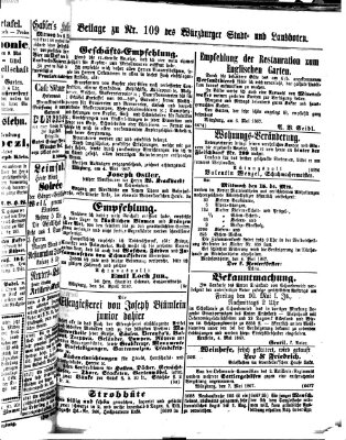 Würzburger Stadt- und Landbote Dienstag 7. Mai 1867