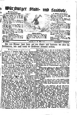 Würzburger Stadt- und Landbote Samstag 25. Mai 1867