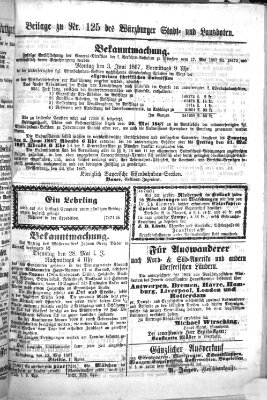 Würzburger Stadt- und Landbote Samstag 25. Mai 1867