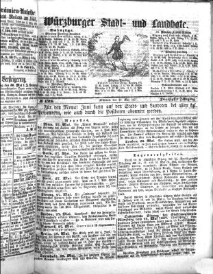 Würzburger Stadt- und Landbote Mittwoch 29. Mai 1867