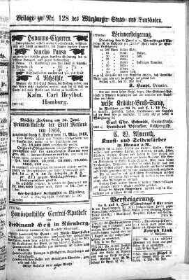 Würzburger Stadt- und Landbote Mittwoch 29. Mai 1867