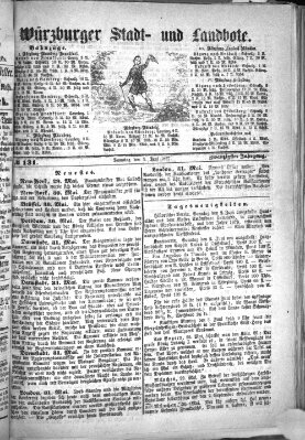 Würzburger Stadt- und Landbote Samstag 1. Juni 1867