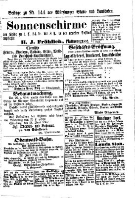 Würzburger Stadt- und Landbote Montag 17. Juni 1867