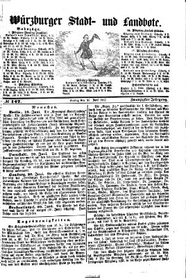 Würzburger Stadt- und Landbote Freitag 21. Juni 1867