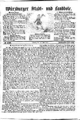 Würzburger Stadt- und Landbote Montag 24. Juni 1867