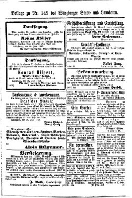 Würzburger Stadt- und Landbote Montag 24. Juni 1867