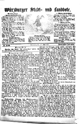 Würzburger Stadt- und Landbote Donnerstag 27. Juni 1867