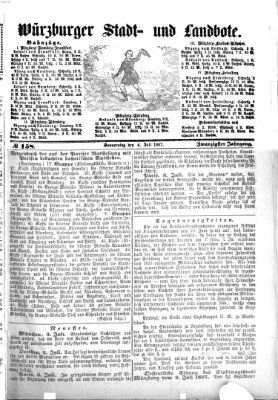 Würzburger Stadt- und Landbote Donnerstag 4. Juli 1867