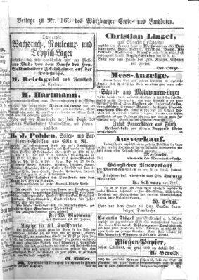 Würzburger Stadt- und Landbote Mittwoch 10. Juli 1867