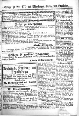 Würzburger Stadt- und Landbote Donnerstag 18. Juli 1867