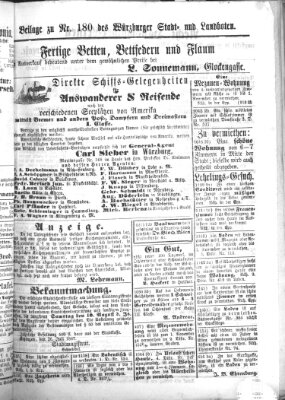 Würzburger Stadt- und Landbote Dienstag 30. Juli 1867