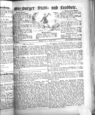 Würzburger Stadt- und Landbote Montag 5. August 1867