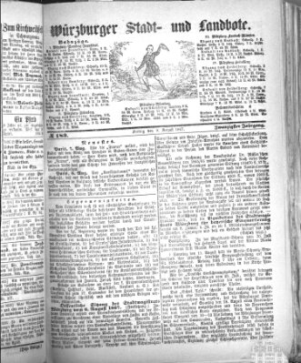 Würzburger Stadt- und Landbote Freitag 9. August 1867