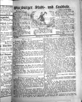 Würzburger Stadt- und Landbote Mittwoch 14. August 1867