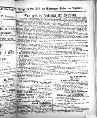 Würzburger Stadt- und Landbote Montag 2. September 1867