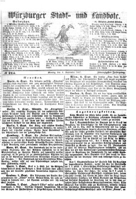 Würzburger Stadt- und Landbote Sonntag 8. September 1867