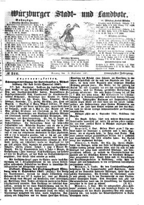 Würzburger Stadt- und Landbote Dienstag 10. September 1867