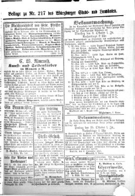 Würzburger Stadt- und Landbote Mittwoch 11. September 1867