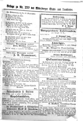 Würzburger Stadt- und Landbote Dienstag 17. September 1867