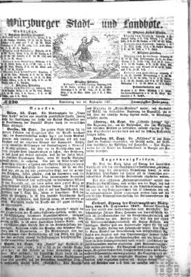 Würzburger Stadt- und Landbote Donnerstag 26. September 1867