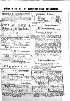 Würzburger Stadt- und Landbote Freitag 27. September 1867