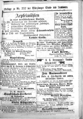 Würzburger Stadt- und Landbote Samstag 28. September 1867