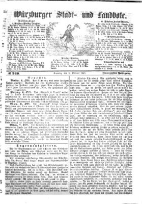 Würzburger Stadt- und Landbote Dienstag 8. Oktober 1867