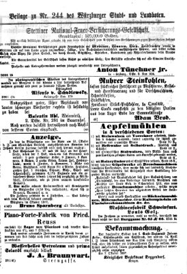 Würzburger Stadt- und Landbote Samstag 12. Oktober 1867