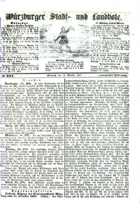 Würzburger Stadt- und Landbote Mittwoch 16. Oktober 1867