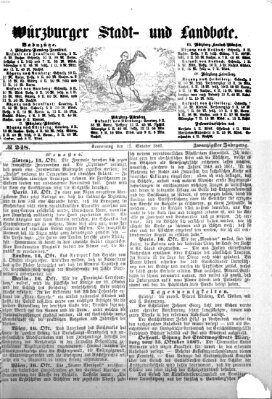 Würzburger Stadt- und Landbote Donnerstag 17. Oktober 1867