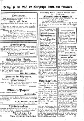 Würzburger Stadt- und Landbote Donnerstag 17. Oktober 1867