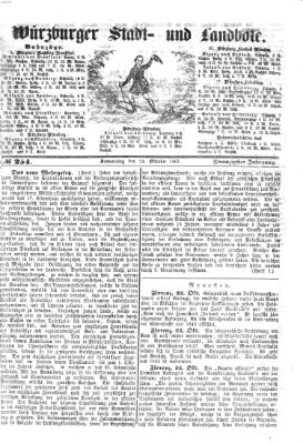 Würzburger Stadt- und Landbote Donnerstag 24. Oktober 1867