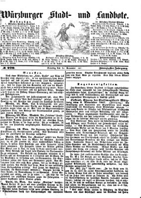 Würzburger Stadt- und Landbote Dienstag 12. November 1867