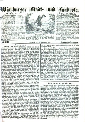 Würzburger Stadt- und Landbote Samstag 16. November 1867