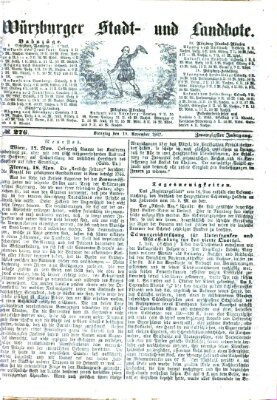 Würzburger Stadt- und Landbote Dienstag 19. November 1867