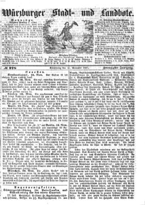 Würzburger Stadt- und Landbote Donnerstag 21. November 1867