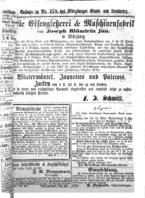 Würzburger Stadt- und Landbote Donnerstag 21. November 1867