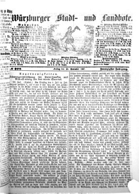 Würzburger Stadt- und Landbote Freitag 22. November 1867