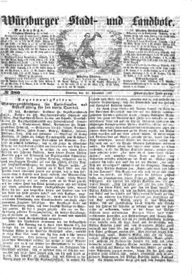 Würzburger Stadt- und Landbote Samstag 23. November 1867