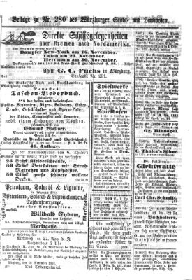 Würzburger Stadt- und Landbote Samstag 23. November 1867