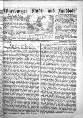 Würzburger Stadt- und Landbote Freitag 29. November 1867