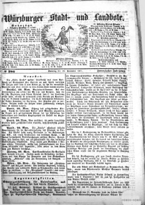 Würzburger Stadt- und Landbote Samstag 30. November 1867