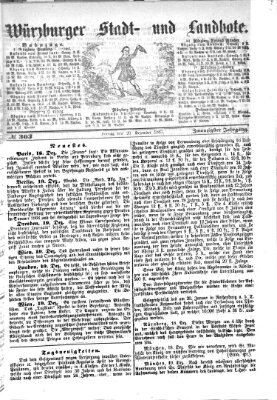 Würzburger Stadt- und Landbote Freitag 20. Dezember 1867