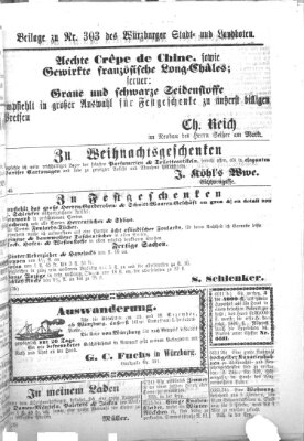 Würzburger Stadt- und Landbote Freitag 20. Dezember 1867