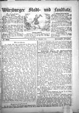 Würzburger Stadt- und Landbote Samstag 21. Dezember 1867