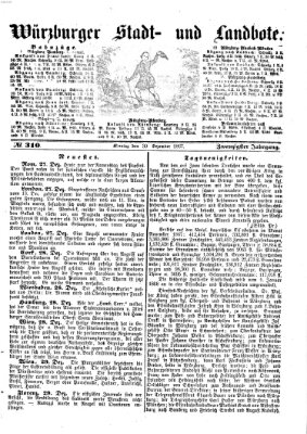 Würzburger Stadt- und Landbote Montag 30. Dezember 1867