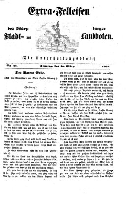 Extra-Felleisen (Würzburger Stadt- und Landbote) Sonntag 24. März 1867